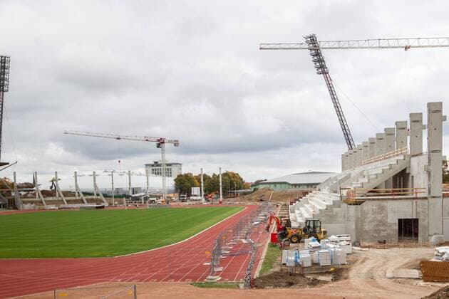 Erfurt, 08.10.2015 - 3. Liga 2015 2016 - Rot Weiß Erfurt - Umbau des Steigerwaldstadion in die Multifunktionsarena Erfurt