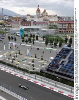 SOCHI, RUSSIA. OCTOBER 9, 2015. A racing driver takes part in the first free practice session of the 2015 Formula One Russian Grand Prix at the Sochi Autodrom racing circuit. Mikhail Japaridze TASS  TS00F6DA