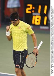 Kei Nishikori (JPN), OCTOBER 9, 2015 - Tennis : Rakuten Japan Open Tennis Championships 2015, the Quarterfinal match between Marin Cilic 1-2 Kei Nishikori at Ariake Coliseum, Tokyo, Japan. NoxThirdxPartyxSales  (dlra010906)