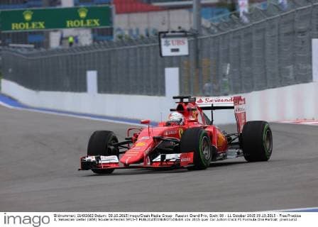 Russian Grand Prix, Sochi 08 - 11 October 2015 09.10.2015 - Free Practice 1, Sebastian Vettel (GER) Scuderia Ferrari SF15-T 