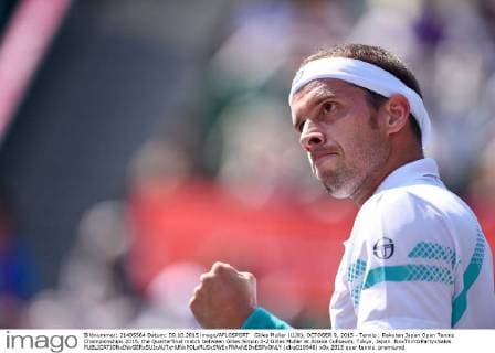 Gilles Muller (LUX), OCTOBER 9, 2015 - Tennis : Rakuten Japan Open Tennis Championships 2015, the Quarterfinal match between Gilles Simon 0-2 Gilles Muller at Ariake Coliseum, Tokyo, Japan. NoxThirdxPartyxSales  (dlra010946)