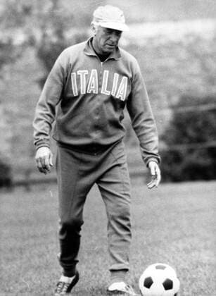 Nationaltrainer Ferruccio Valcareggi (Italien)