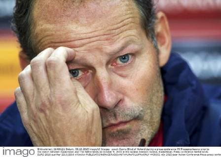 coach Danny Blind of Holland during a press conference PK Pressekonferenz prior to the match between Kazachstan and The Netherlands on October 9, 2015 at the Astana Arena in Astana, Kazachstan. Press conference Netherlands EURO 2016 qualifier 2015 2016 xVIxxIVx 4436331