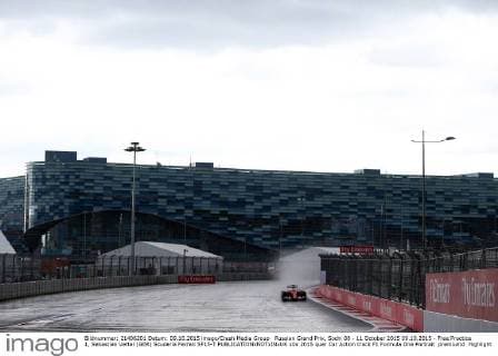 Russian Grand Prix, Sochi 08 - 11 October 2015 09.10.2015 - Free Practice 1, Sebastian Vettel (GER) Scuderia Ferrari SF15-T 