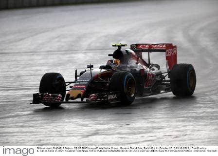 Russian Grand Prix, Sochi 08 - 11 October 2015 09.10.2015 - Free Practice 1, Carlos Sainz Jr (ESP) Scuderia Toro Rosso STR10 