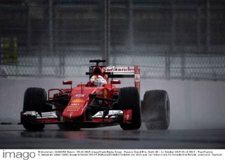 Russian Grand Prix, Sochi 08 - 11 October 2015 09.10.2015 - Free Practice 1, Sebastian Vettel (GER) Scuderia Ferrari SF15-T 