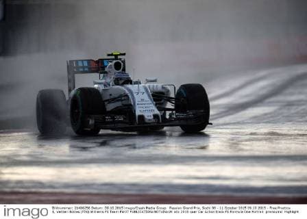 Russian Grand Prix, Sochi 08 - 11 October 2015 09.10.2015 - Free Practice 1, Valtteri Bottas (FIN) Williams F1 Team FW37 