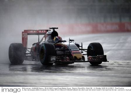 Russian Grand Prix, Sochi 08 - 11 October 2015 09.10.2015 - Free Practice 1, Max Verstappen (NED) Scuderia Toro Rosso STR10 
