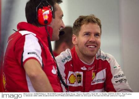 Russian Grand Prix, Sochi 08 - 11 October 2015 09.10.2015 - Free Practice 1, Sebastian Vettel (GER) Scuderia Ferrari SF15-T 