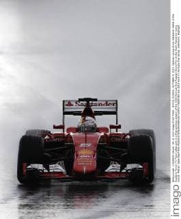 SOCHI, RUSSIA. OCTOBER 9, 2015. German racing driver Sebastian Vettel of the Scuderia Ferrari F1 Team takes part in a free practice session of the 2015 Formula One Russian Grand Prix at the Sochi Autodrom racing circuit. Mikhail Japaridze TASS  TS00F782