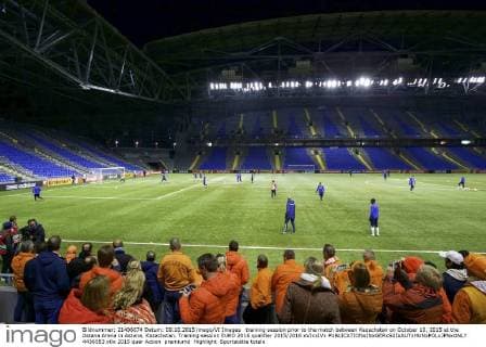 training session prior to the match between Kazachstan on October 10, 2015 at the Astana Arena in Astana, Kazachstan. Training session EURO 2016 qualifier 2015 2016 xVIxxIVx 4436553
