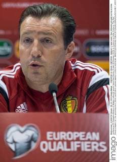 - ANDORRA LA VELLA, ANDORRA: Belgium s head coach Marc Wilmots pictured during a press conference PK Pressekonferenz of Belgian national soccer team Red Devils, Friday 09 October 2015, in Andorra La Vella, Andorra. The Red Devils prepare for the upcoming Euro 2016 qualification games against Andorra and Israel. BENOITxDOPPAGNE  x04717368x