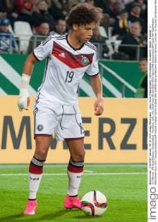 Leroy Sane (Deutschland, 19) Freisteller, Einzelbild, Aktion, Fussball, U 21-Männer, EM-Qualifikation, Deutschland - Finnland, xobx