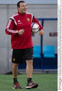 - ANDORRA LA VELLA, ANDORRA: Belgium s head coach Marc Wilmots pictured during a training session of Belgian national soccer team Red Devils, Friday 09 October 2015, in Andorra La Vella, Andorra. The Red Devils prepare for the upcoming Euro 2016 qualification games against Andorra and Israel. BENOITxDOPPAGNE  x04717409x