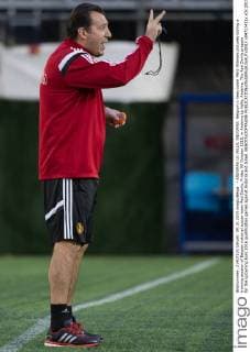 - ANDORRA LA VELLA, ANDORRA: Belgium s head coach Marc Wilmots pictured during a training session of Belgian national soccer team Red Devils, Friday 09 October 2015, in Andorra La Vella, Andorra. The Red Devils prepare for the upcoming Euro 2016 qualification games against Andorra and Israel. BENOITxDOPPAGNE  x04717411x