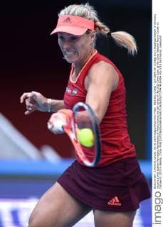 BEIJING, CHINA - OCTOBER 09: (CHINA OUT) Angelique Kerber of Germany returns a shot against Agnieszka Radwanska of Poland during the day seven of the 2015 China Open at the China National Tennis Center on October 9, 2015 in Beijing, China.  CFP474114004 