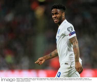 England s Raheem Sterling looks on dejected Euro 2016 Qualifier- England vs Estonia - Wembley Stadium - England - 9th October 2015 - Picture David Klein Sportimage EDITORIAL USE ONLY. No use with unauthorised audio, video, data, fixture lists, club league logos or live services. Online in-match use limited to 120 images, no video emulation. No use in betting, games or single club league player publications.
