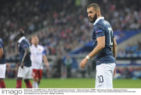 Bilder des Tages - SPORT International Friendly Länderspiel France - Armenia Nice France 8tth October 2015 International Friendly France vs Armenia Karim Benzema - France 