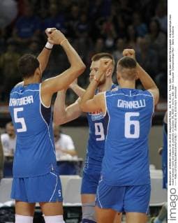 Oct. 9, 2015 - Turin, Italy - italia team before the european championships man match between italia and estonia at palavela on october 09, 2015 in torino, italy. Italy: European Championships Man - Italia vs Estonia -----  - ZUMAn230