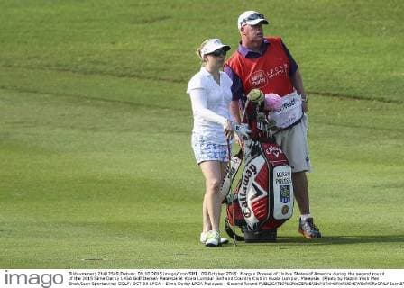 09 October 2015: Morgan Pressel of Unites States of America during the second round of the 2015 Sime Darby LPGA Golf Damen Malaysia at Kuala Lumpur Golf and Country Club in Kuala Lumpur, Malaysia. (Photo by Hazrin Yeob Men Shah Icon Sportswire) GOLF: OCT 09 LPGA - Sime Darby LPGA Malaysia - Second Round Icon3781510095838 EDITORIAL USE ONLY