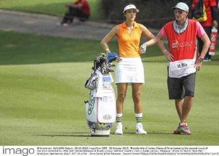 09 October 2015: Michelle Wie of Unites States of Americaduring the second round of the 2015 Sime Darby LPGA Golf Damen Malaysia at Kuala Lumpur Golf and Country Club in Kuala Lumpur, Malaysia. (Photo by Hazrin Yeob Men Shah Icon Sportswire) GOLF: OCT 09 LPGA - Sime Darby LPGA Malaysia - Second Round Icon3781510095998 EDITORIAL USE ONLY