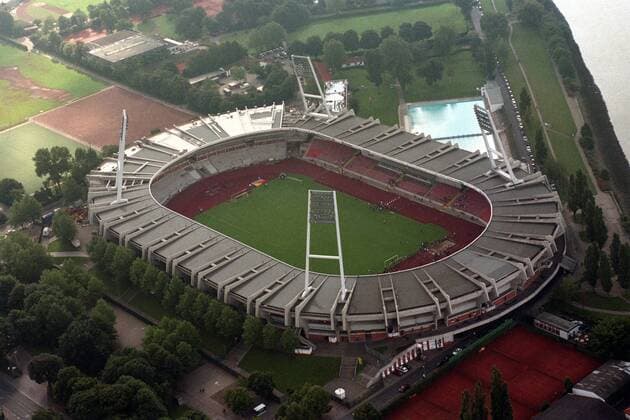 Luftaufnahme Bremer Weserstadion, Heimspielstätte des SV Werder Bremen