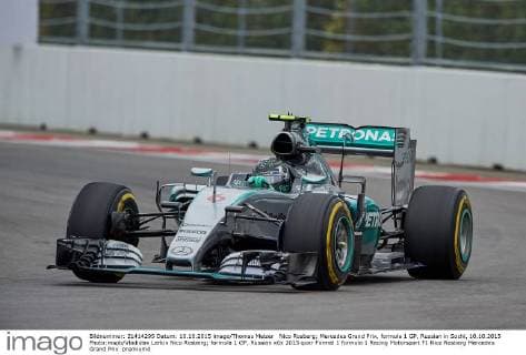 Nico Rosberg; Mercedes Grand Prix, formula 1 GP, Russian in Sochi, 10.10.2015 Photo:mspb Vladislav Larkin Nico Rosberg; formula 1 GP, Russian