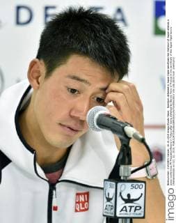 Nishikori defeated in Japan Open semifinals Kei Nishikori of Japan attends a press conference PK Pressekonferenz in Tokyo after being defeated by Benoit Paire of France in the semifinals of the Japan Open tennis championships on Oct. 10, 2015. 
