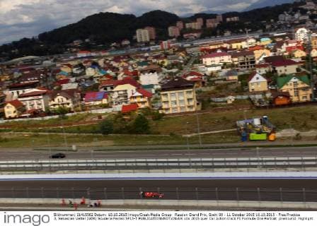 Russian Grand Prix, Sochi 08 - 11 October 2015 10.10.2015 - Free Practice 3, Sebastian Vettel (GER) Scuderia Ferrari SF15-T 