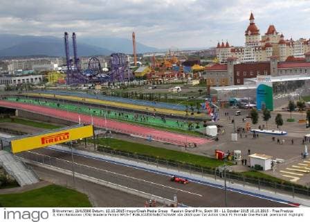 Russian Grand Prix, Sochi 08 - 11 October 2015 10.10.2015 - Free Practice 3, Kimi Raikkonen (FIN) Scuderia Ferrari SF15-T 