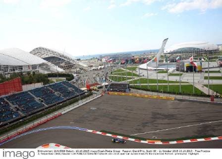 Russian Grand Prix, Sochi 08 - 11 October 2015 10.10.2015 - Free Practice 3, Felipe Nasr (BRA) Sauber C34 