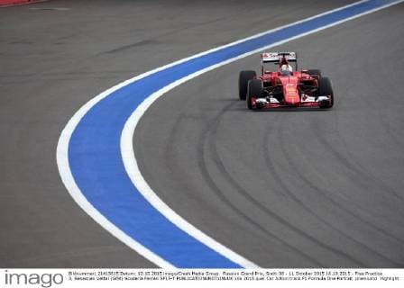 Russian Grand Prix, Sochi 08 - 11 October 2015 10.10.2015 - Free Practice 3, Sebastian Vettel (GER) Scuderia Ferrari SF15-T 
