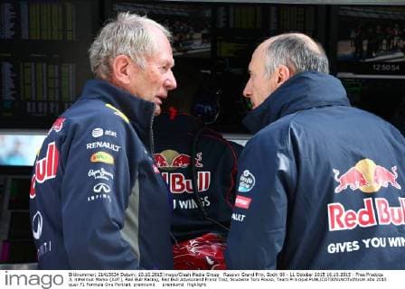 Russian Grand Prix, Sochi 08 - 11 October 2015 10.10.2015 - Free Practice 3, mHelmut Marko (AUT), Red Bull Racing, Red Bull Advisorand Franz Tost, Scuderia Toro Rosso, Team Principal 