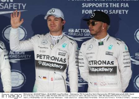 Motorsports: FIA Formula One World Championship WM Weltmeisterschaft 2015, Grand Prix of Russia, 6 Nico Rosberg (GER, Mercedes AMG Petronas Formula One Team), 44 Lewis Hamilton (GBR, Mercedes AMG Petronas Formula One Team), xHOCHxZWEIx