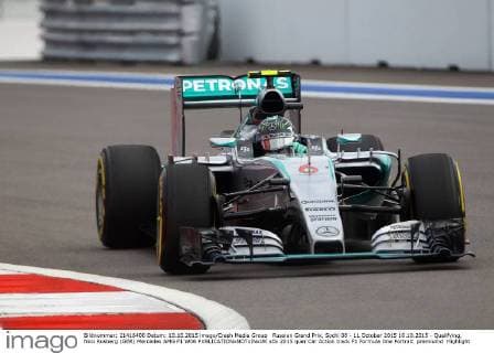 Russian Grand Prix, Sochi 08 - 11 October 2015 10.10.2015 - Qualifying, Nico Rosberg (GER) Mercedes AMG F1 W06 