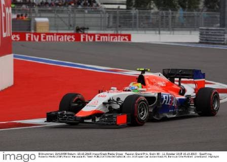Russian Grand Prix, Sochi 08 - 11 October 2015 10.10.2015 - Qualifying, Roberto Merhi (ESP) Manor Marussia F1 Team 