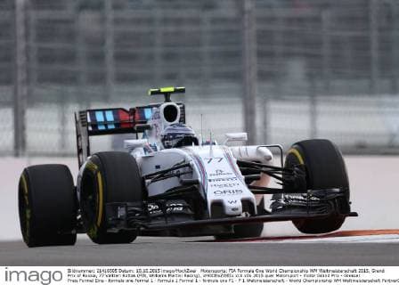 Motorsports: FIA Formula One World Championship WM Weltmeisterschaft 2015, Grand Prix of Russia, 77 Valtteri Bottas (FIN, Williams Martini Racing), xHOCHxZWEIx
