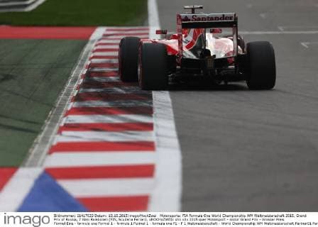 Motorsports: FIA Formula One World Championship WM Weltmeisterschaft 2015, Grand Prix of Russia, 7 Kimi Raikkonen (FIN, Scuderia Ferrari), xHOCHxZWEIx
