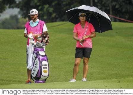 10 October 2015: Candie Kung of Unites States of America during the third round of the 2015 Sime Darby LPGA Golf Damen Malaysia at Kuala Lumpur Golf and Country Club in Kuala Lumpur, Malaysia. (Photo by Hazrin Yeob Men Shah Icon Sportswire) GOLF: OCT 10 LPGA - Sime Darby LPGA Malaysia - Second Round Icon3781510108021 EDITORIAL USE ONLY