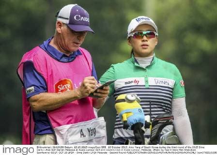 10 October 2015: Amy Yang of South Korea during the third round of the 2015 Sime Darby LPGA Golf Damen Malaysia at Kuala Lumpur Golf and Country Club in Kuala Lumpur, Malaysia. (Photo by Hazrin Yeob Men Shah Icon Sportswire) GOLF: OCT 10 LPGA - Sime Darby LPGA Malaysia - Second Round Icon3781510108029 EDITORIAL USE ONLY