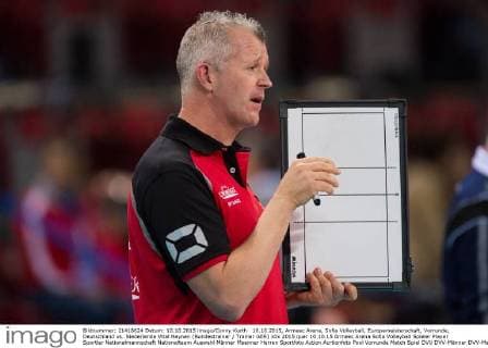 10.10.2015, Armeec Arena, Sofia Volleyball, Europameisterschaft, Vorrunde, Deutschland vs. Niederlande Vital Heynen (Bundestrainer Trainer GER)