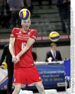 Aktuell Volleyball, EM, Frankreich - Estland Oct. 10, 2015 - Turin, Italy - kevin le roux before the european championships man match between france and estonia at palavela on october 10, 2015 in torino, italy. Euro Volley: Francia v Estonia  - ZUMAn230