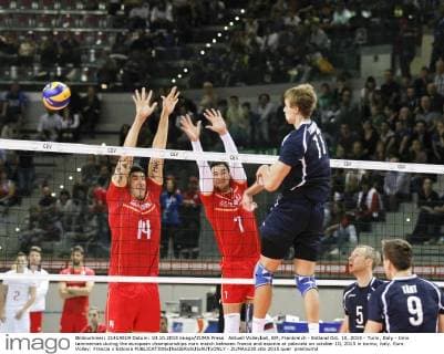 Aktuell Volleyball, EM, Frankreich - Estland Oct. 10, 2015 - Turin, Italy - timo tammemaa during the european championships man match between france and estonia at palavela on october 10, 2015 in torino, italy. Euro Volley: Francia v Estonia  - ZUMAn230
