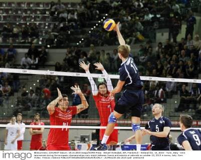 Aktuell Volleyball, EM, Frankreich - Estland Oct. 10, 2015 - Turin, Italy - timo tammemaa during the european championships man match between france and estonia at palavela on october 10, 2015 in torino, italy. Euro Volley: Francia v Estonia  - ZUMAn230
