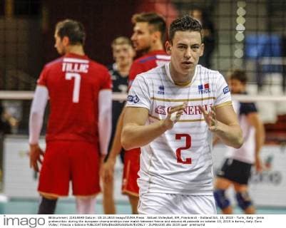 Aktuell Volleyball, EM, Frankreich - Estland Oct. 10, 2015 - Turin, Italy - jenia grebennikov during the european championships man match between france and estonia at palavela on october 10, 2015 in torino, italy. Euro Volley: Francia v Estonia  - ZUMAn230