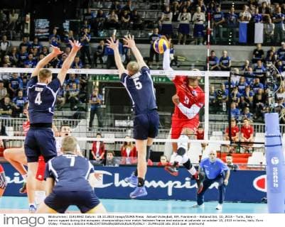 Aktuell Volleyball, EM, Frankreich - Estland Oct. 10, 2015 - Turin, Italy - earvin ngapet during the european championships man match between france and estonia at palavela on october 10, 2015 in torino, italy. Euro Volley: Francia v Estonia  - ZUMAn230
