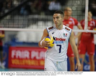 Oct. 10, 2015 - Turin, Italy - salvatore rossini before the european championships man match between italia and croatia at palavela on october 10, 2015 in torino, italy. Euro Volley: Croazia v Italia  - ZUMAn230
