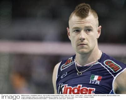Oct. 10, 2015 - Turin, Italy - ivan zaytsev before the european championships man match between italia and croatia at palavela on october 10, 2015 in torino, italy. Euro Volley: Croazia v Italia  - ZUMAn230