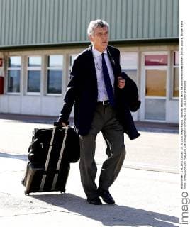 Spanish national team Nationalteam travels to Kiev. In this picture, Ãngel Maria Villar. xPABLOGARCIAx 