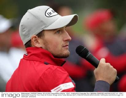 GOLF - Austria2022 Supporter Tour OBERWALTERSDORF,AUSTRIA,10.OCT.15 - GOLF - Austria2022 Supporter Tour, final, GC Fontana. Image shows Tobias Nemecz (AUT). GEPAxpictures xWalterxLuger